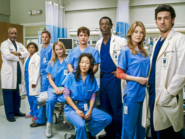 Uniformes quirúrgicos de la serie Grey's Anatomy